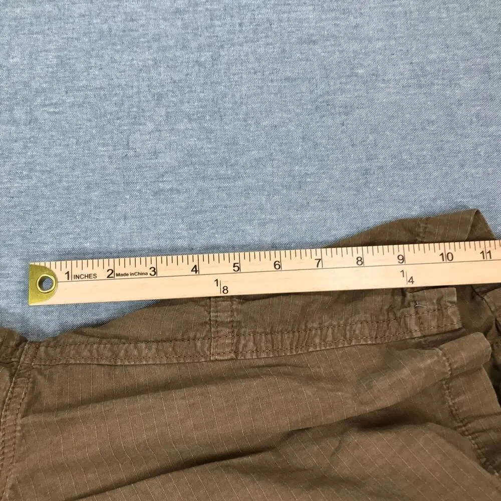 American Eagle Men 29 Classic Cargo Short Khaki Cotton Twill Flap Pocket Y2K BU2